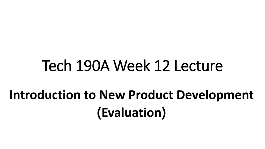 tech 190a week tech 190a week 12 n.w