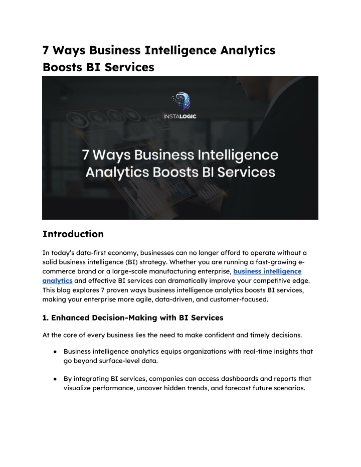 7 ways business intelligence analytics boosts n.w