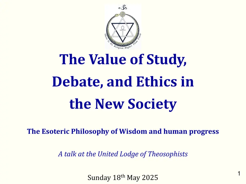 the value of study debate and ethics n.w
