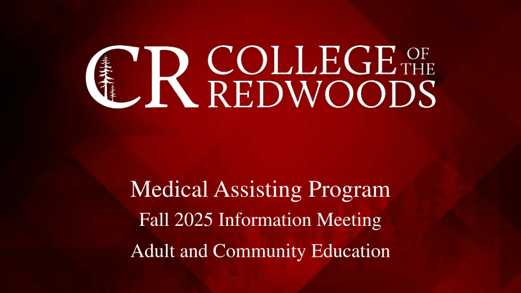 medical assisting program fall 2025 information n.w