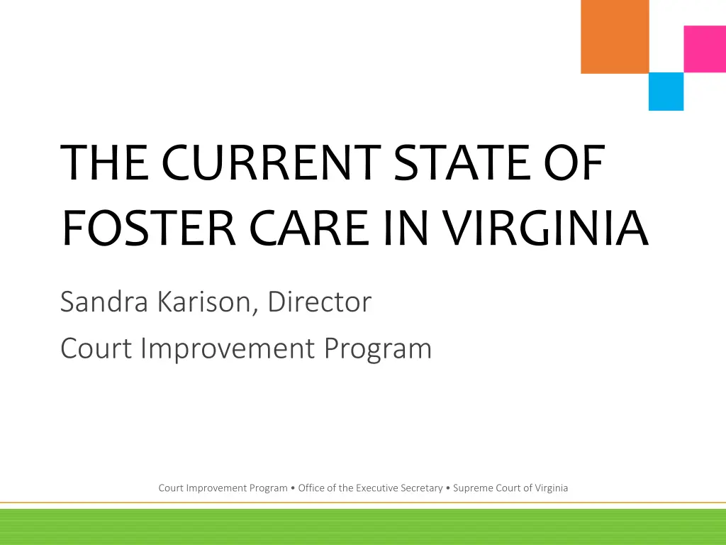 the current state of foster care in virginia n.w