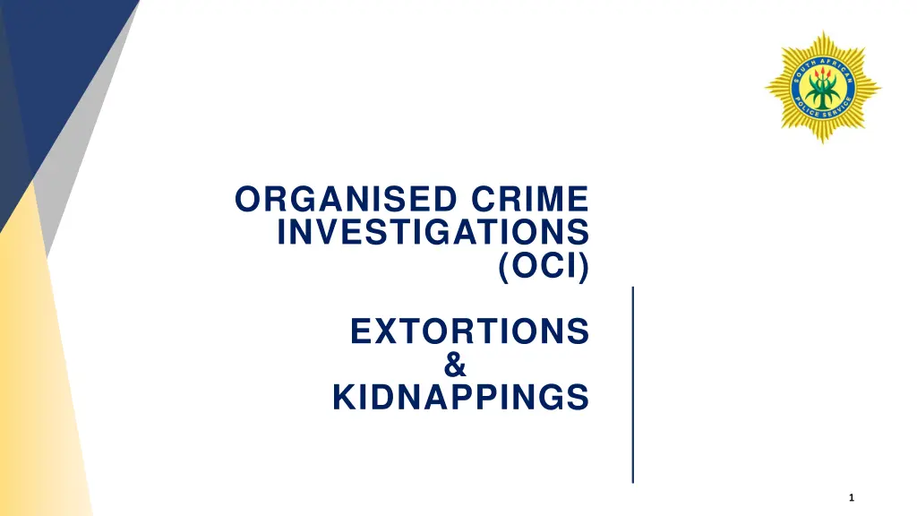 organised crime investigations n.w