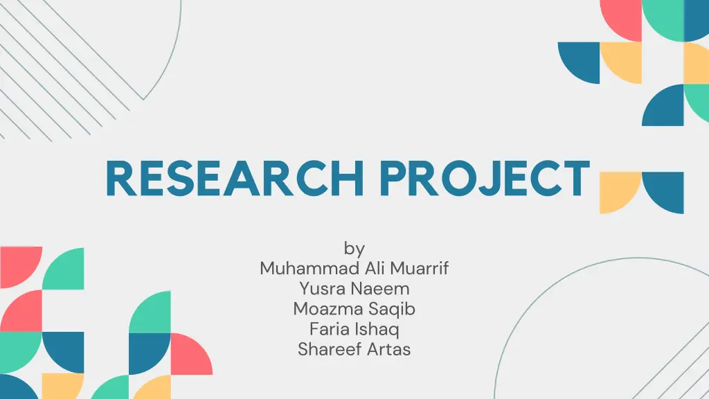 research project n.w