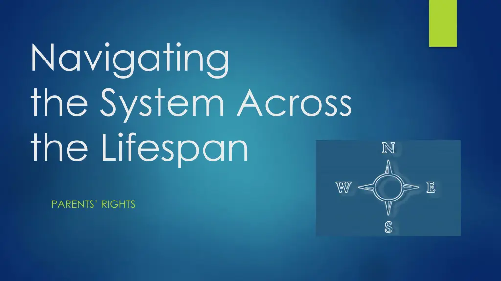 navigating the system across the lifespan n.w