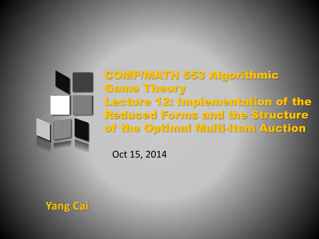 comp math 553 algorithmic game theory lecture n.w