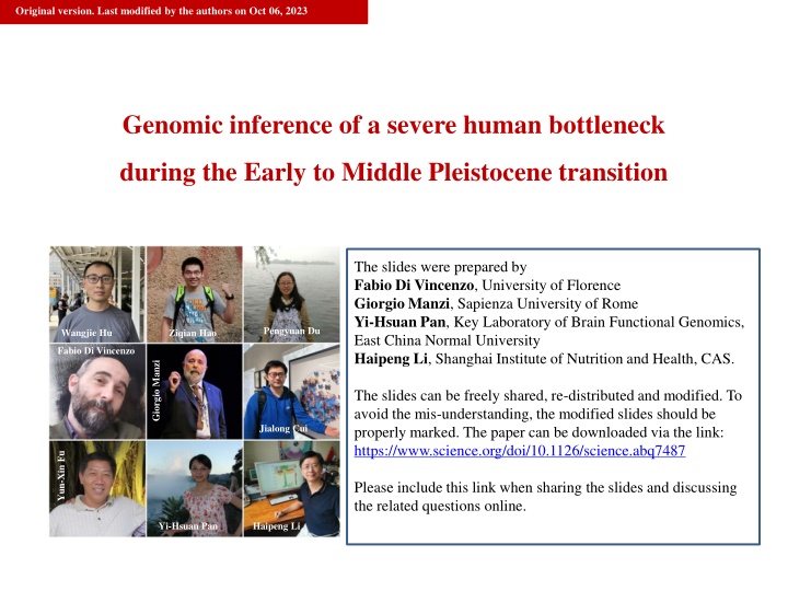 Genomic Inference of Human Population Size Changes Over Time
