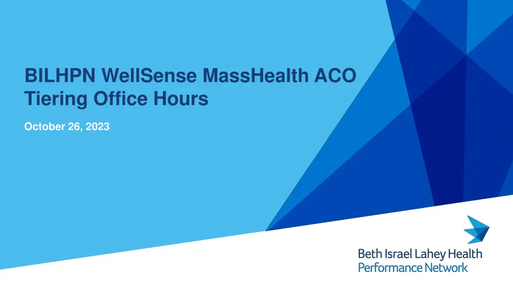 bilhpn wellsense masshealth aco tiering office n.w