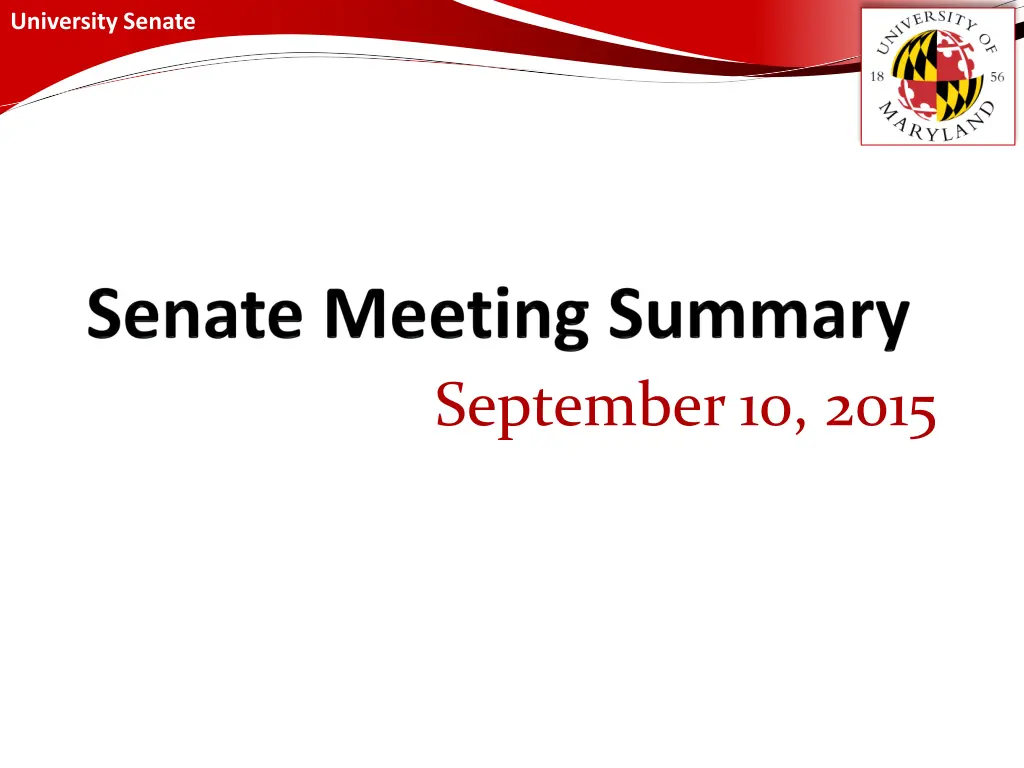 university senate n.w