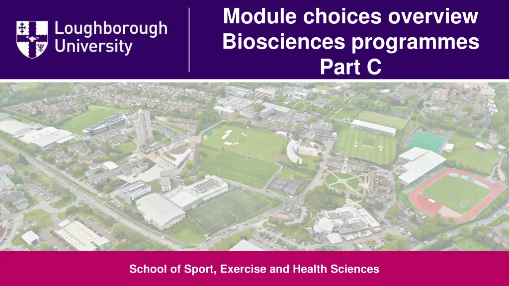 module choices overview biosciences programmes n.w
