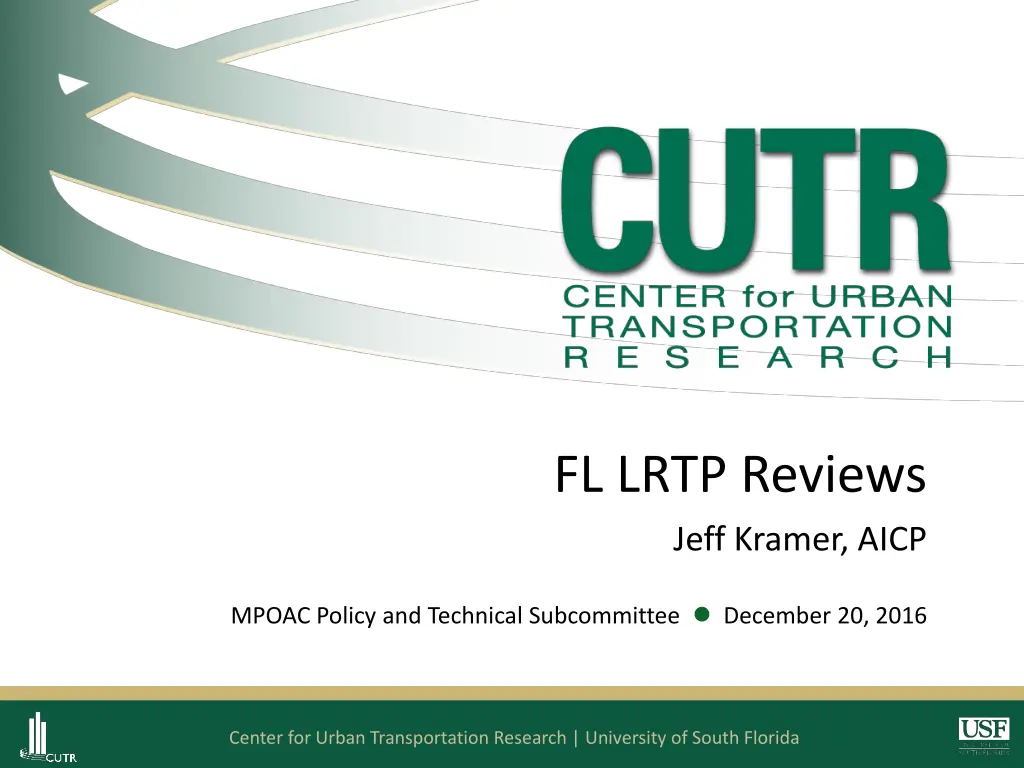 fl lrtp reviews jeff kramer aicp n.w