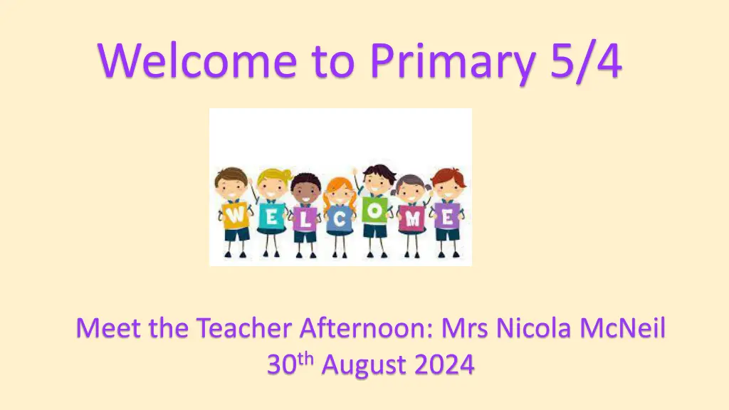 welcome to primary 5 4 n.w