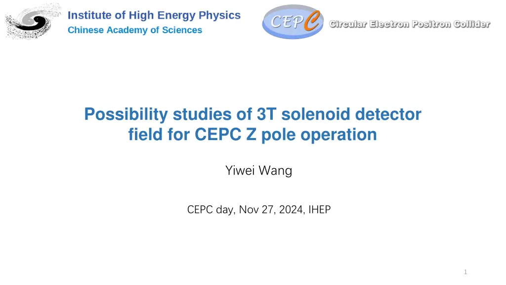 possibility studies of 3t solenoid detector field n.w