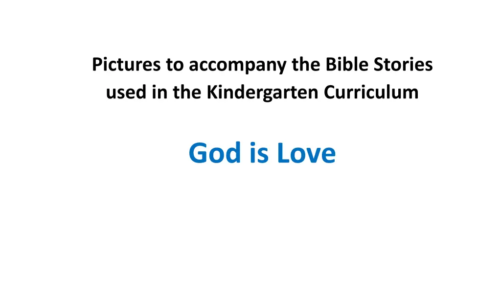 pictures to accompany the bible stories used n.w