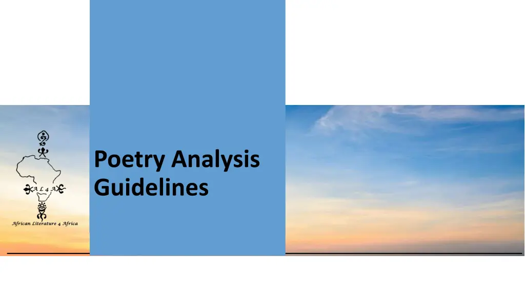 poetry analysis guidelines n.w