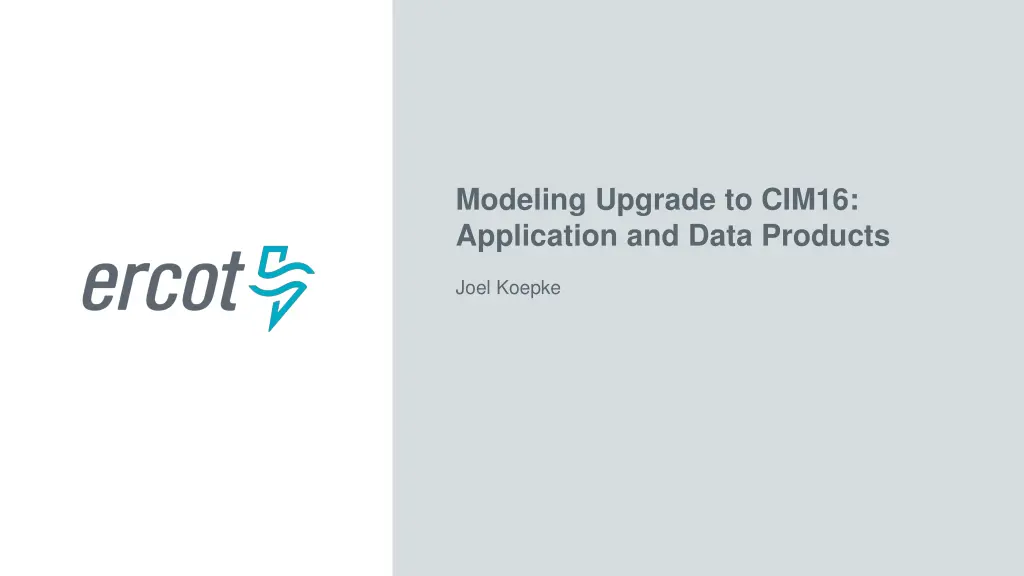modeling upgrade to cim16 application and data n.w