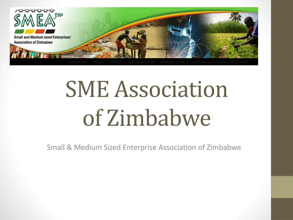 sme association of zimbabwe n.w