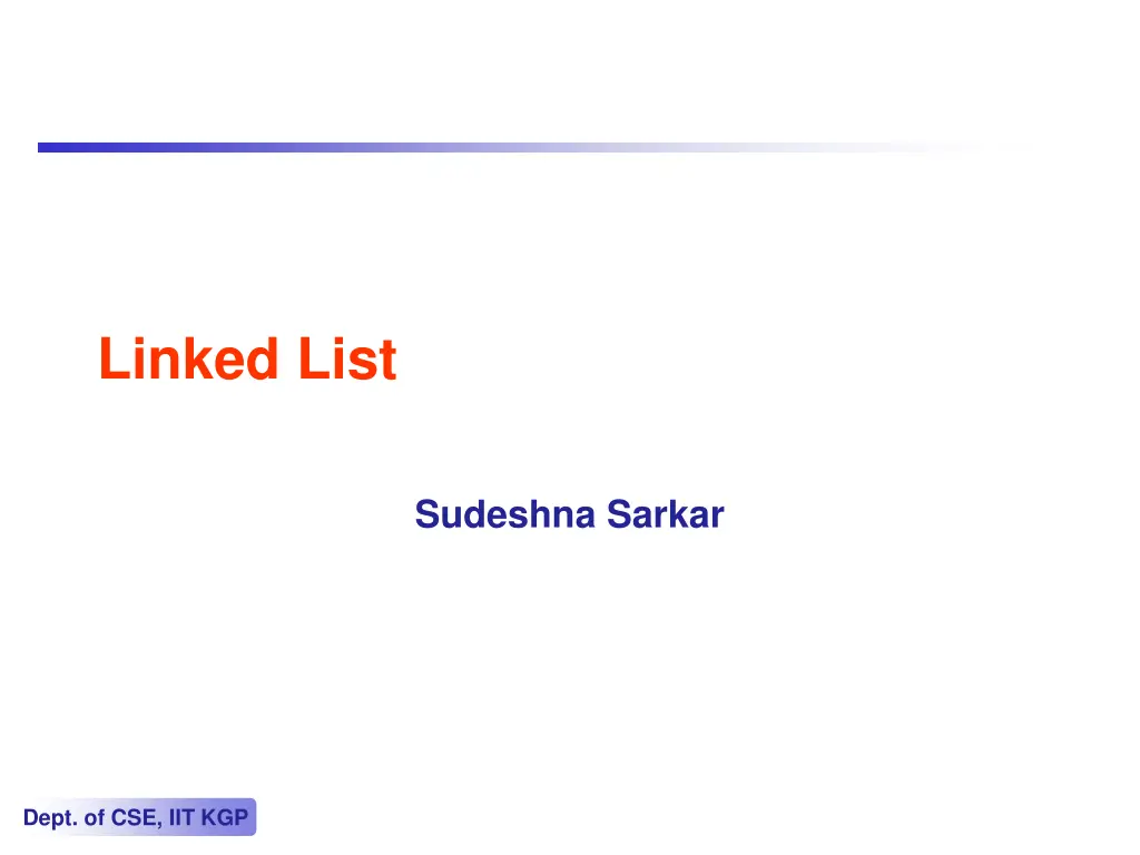 linked list n.w