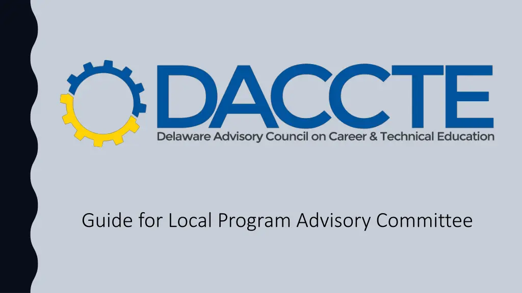 guide for local program advisory committee n.w