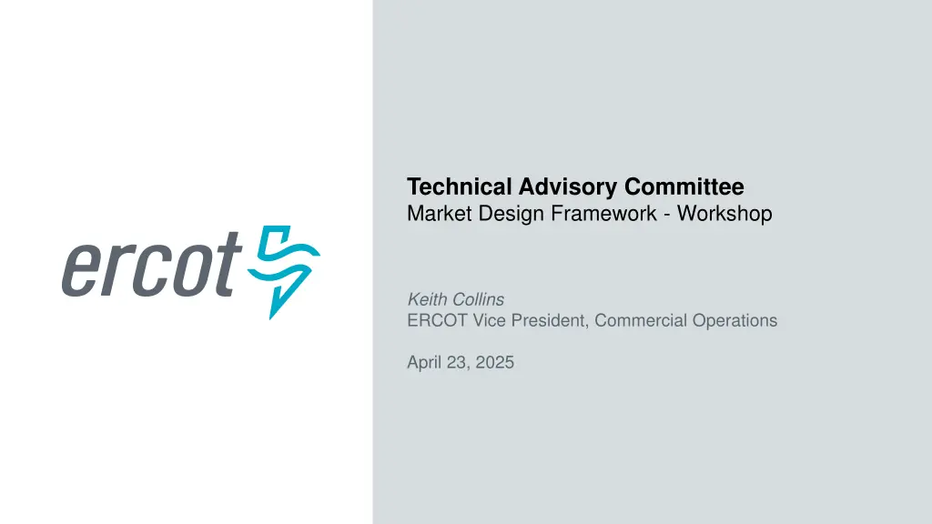 technical advisory committee market design n.w