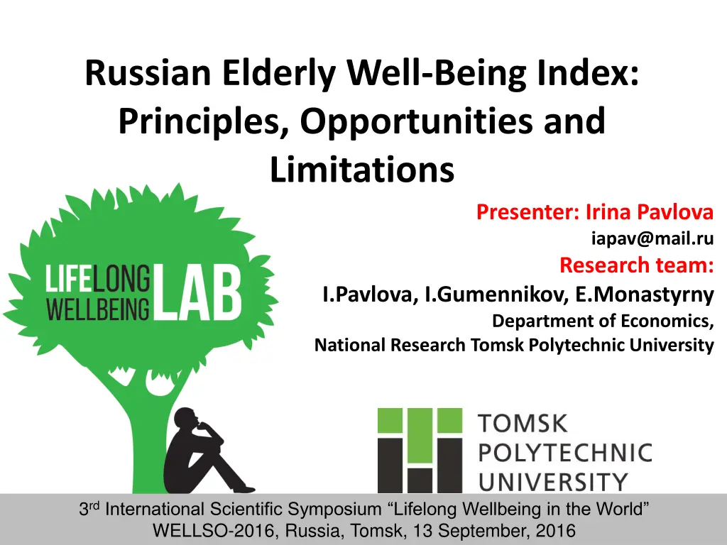 russian elderly well being index principles n.w