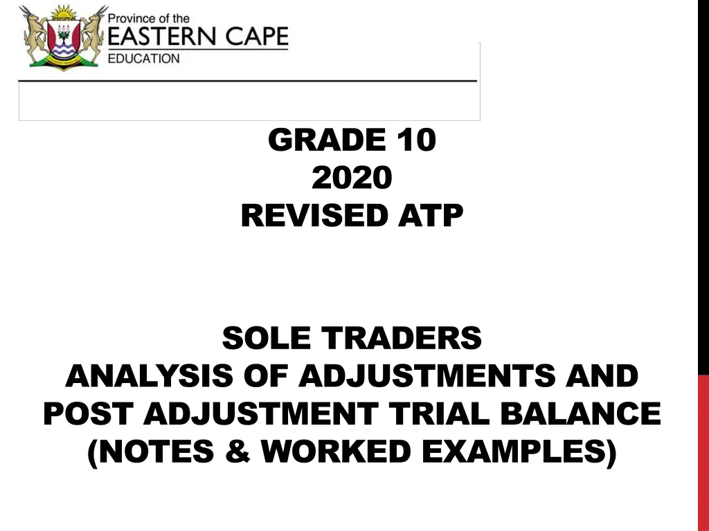 accounting grade 10 2020 revised atp n.w