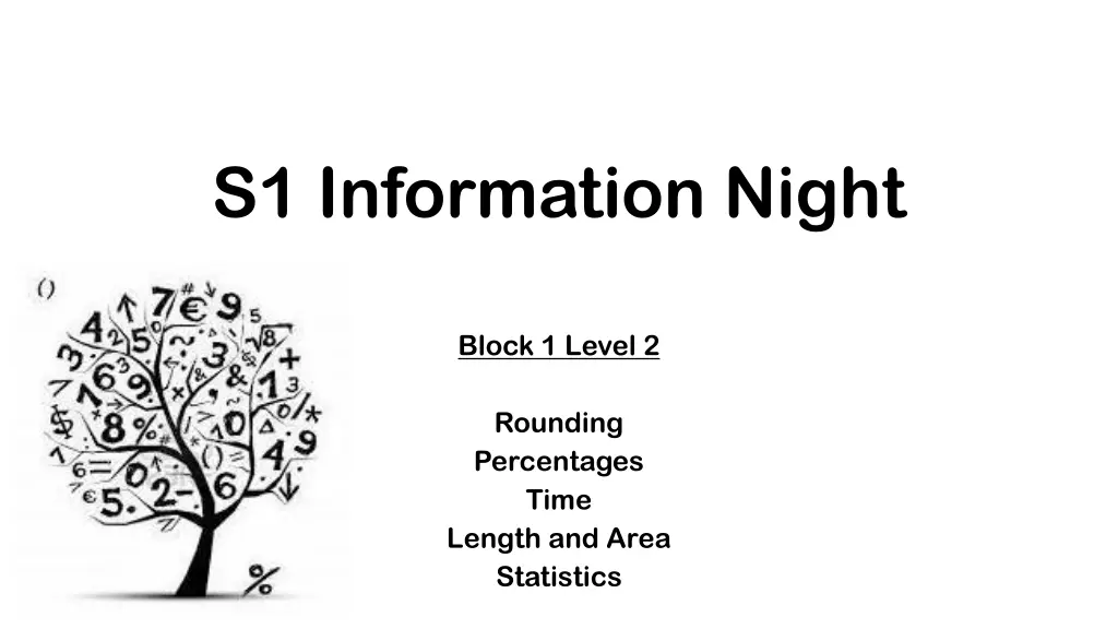 s1 information night n.w