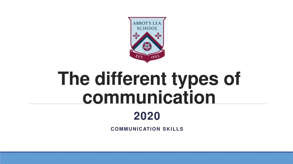 the different types of communication 2020 n.w