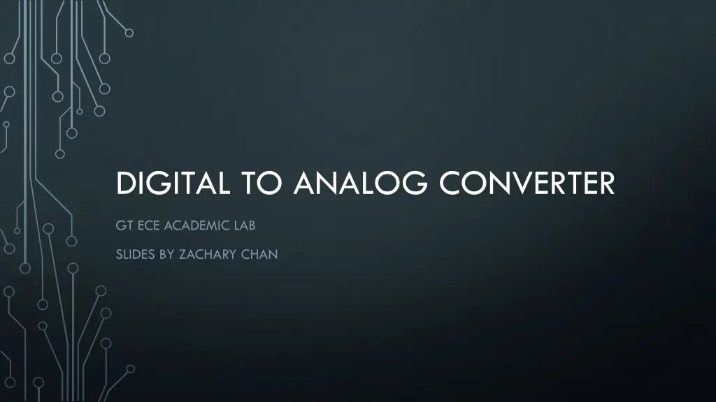 digital to analog converter n.w