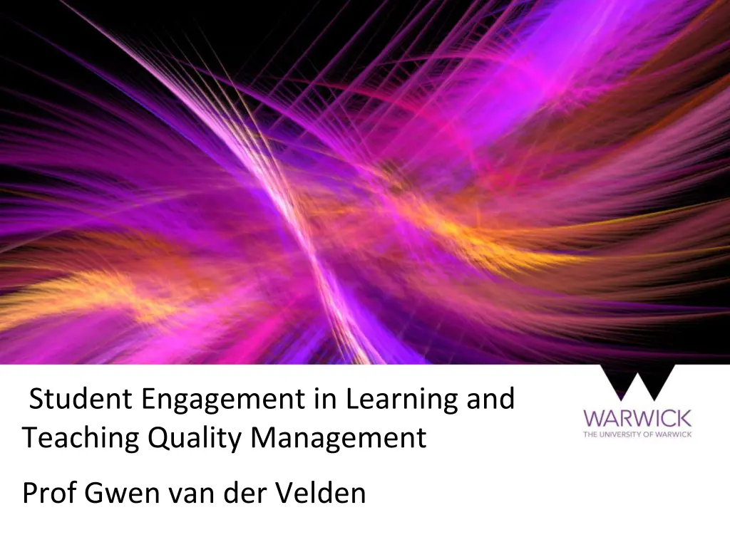 student engagement in learning and teaching n.w