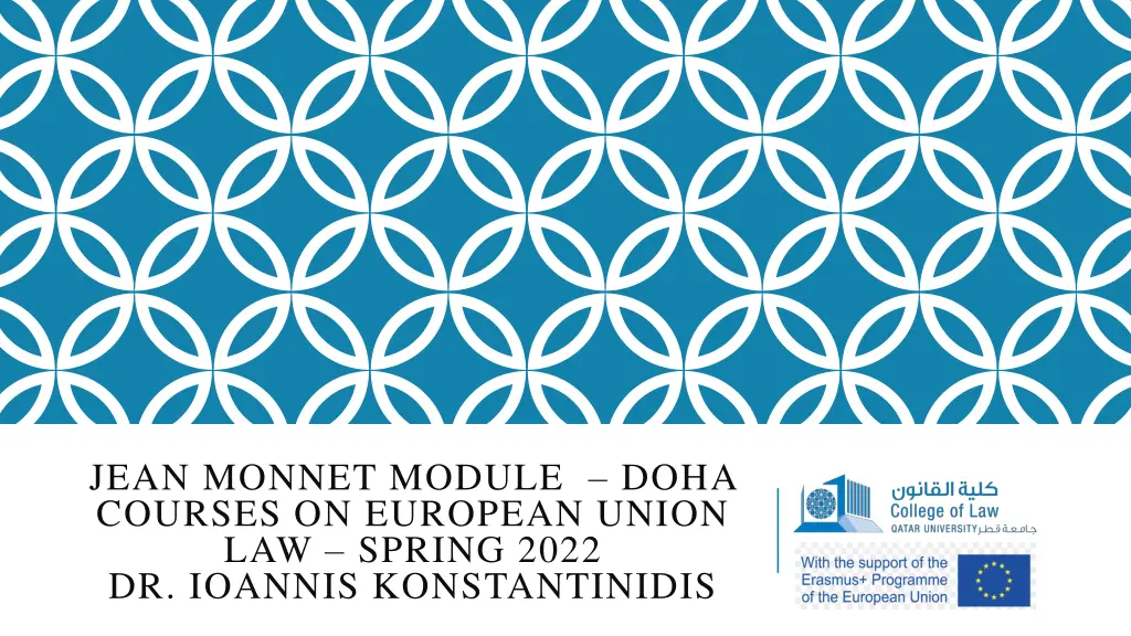 jean monnet module doha courses on european union n.w