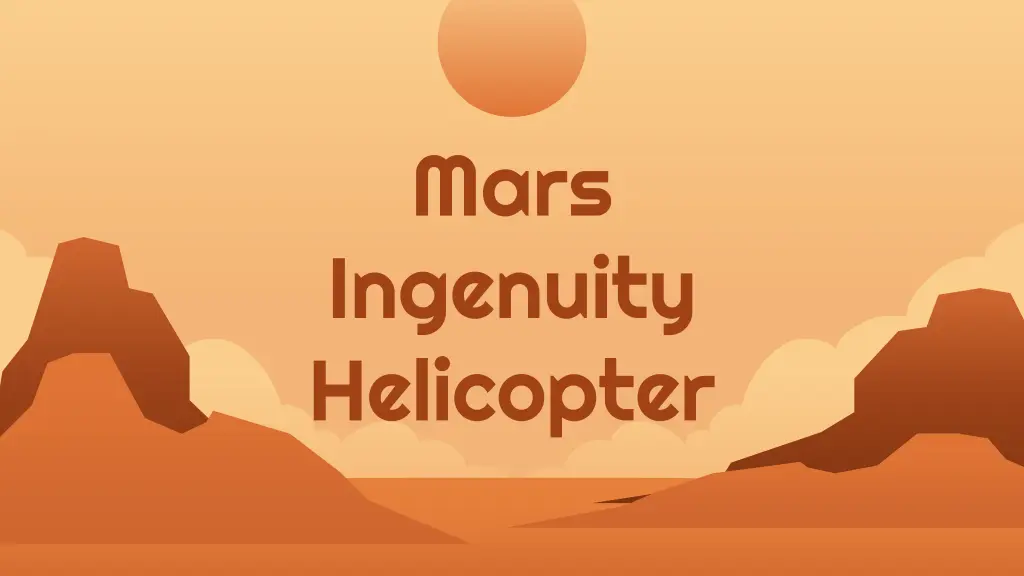 mars ingenuity helicopter n.w