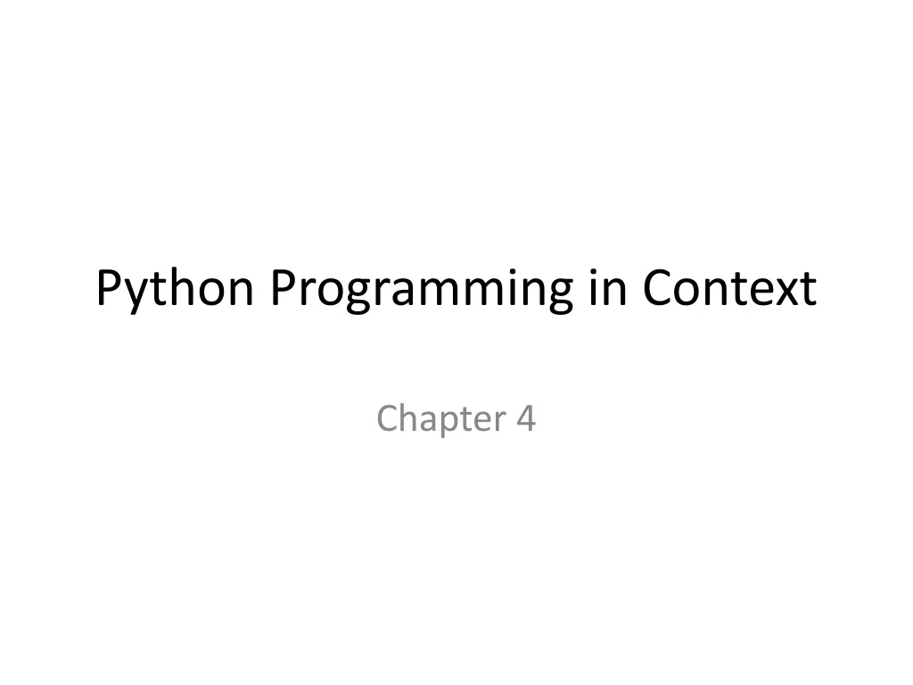 python programming in context n.w