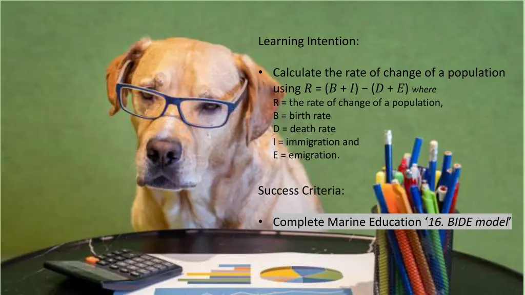 learning intention n.w