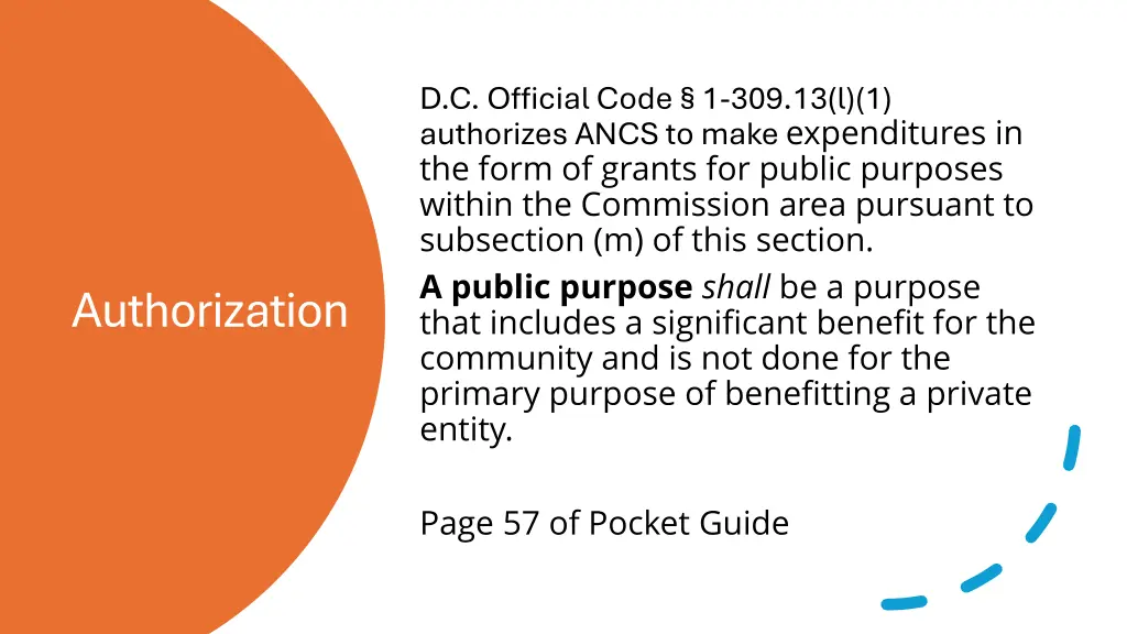 d c official code 1 309 13 l 1 authorizes ancs n.w