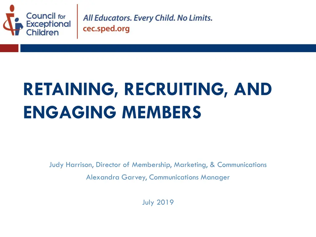 retaining recruiting and engaging members n.w