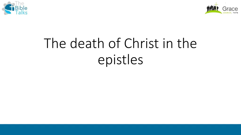 the death of christ in the epistles n.w