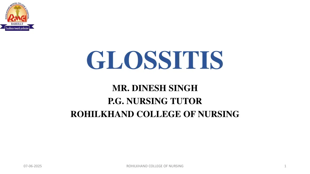 glossitis n.w