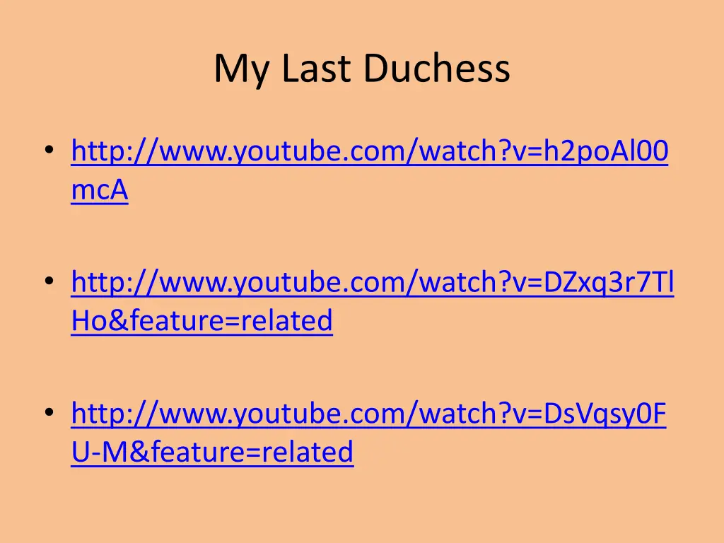 my last duchess n.w