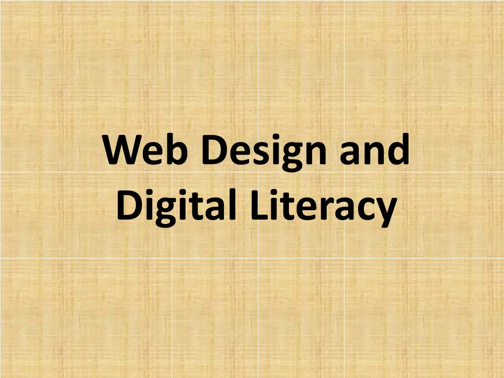 web design and digital literacy n.w
