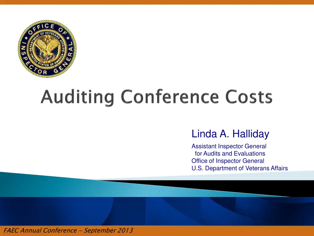 linda a halliday assistant inspector general n.w