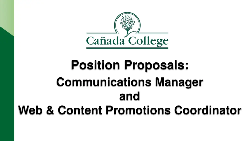 position proposals communications manager n.w