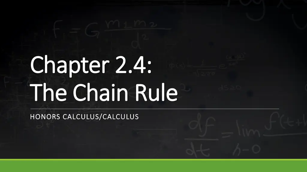 chapter 2 4 chapter 2 4 the chain rule the chain n.w