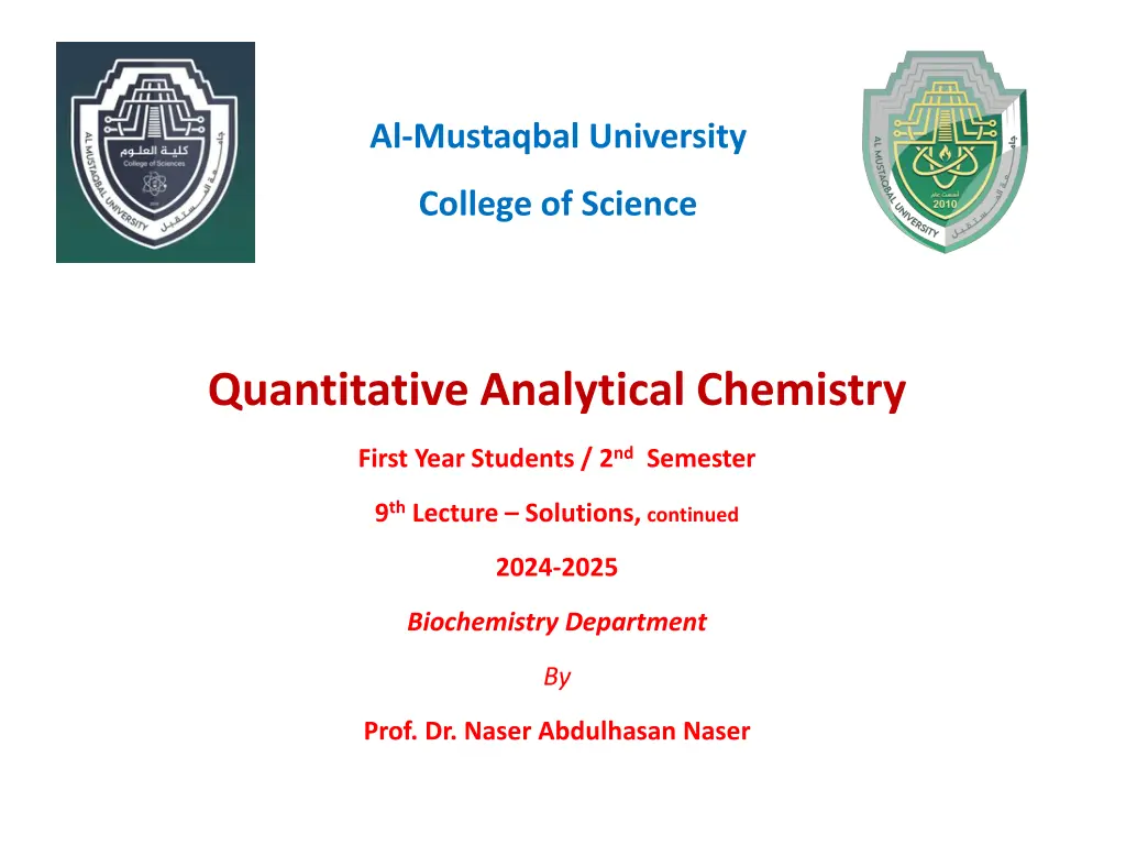 al mustaqbal university n.w