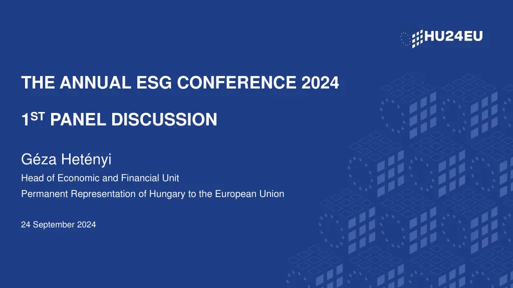 the annual esg conference 2024 n.w