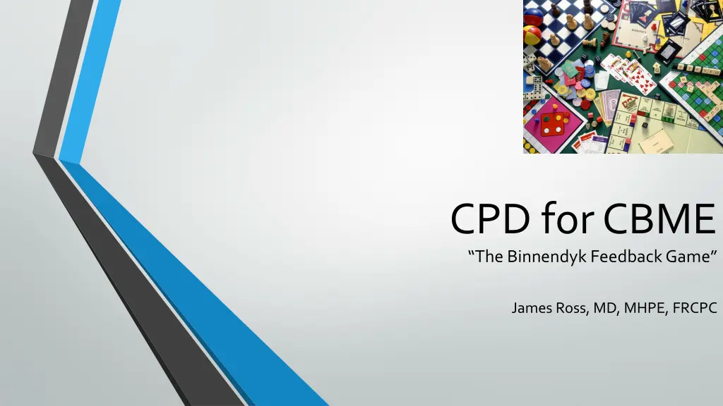 cpd for cbme the binnendyk feedback game n.w