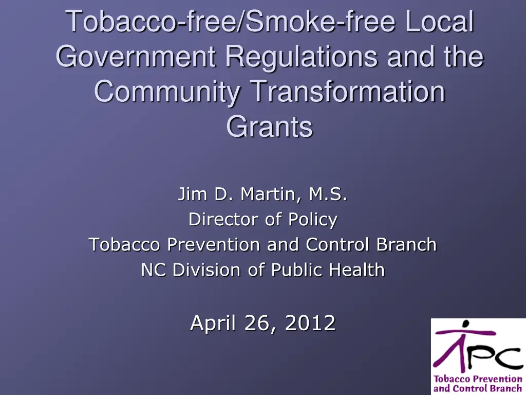 tobacco free smoke free local government n.w