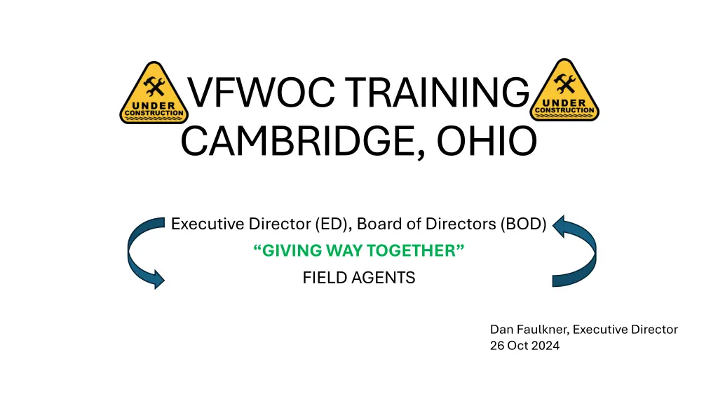 vfwoc training cambridge ohio n.w