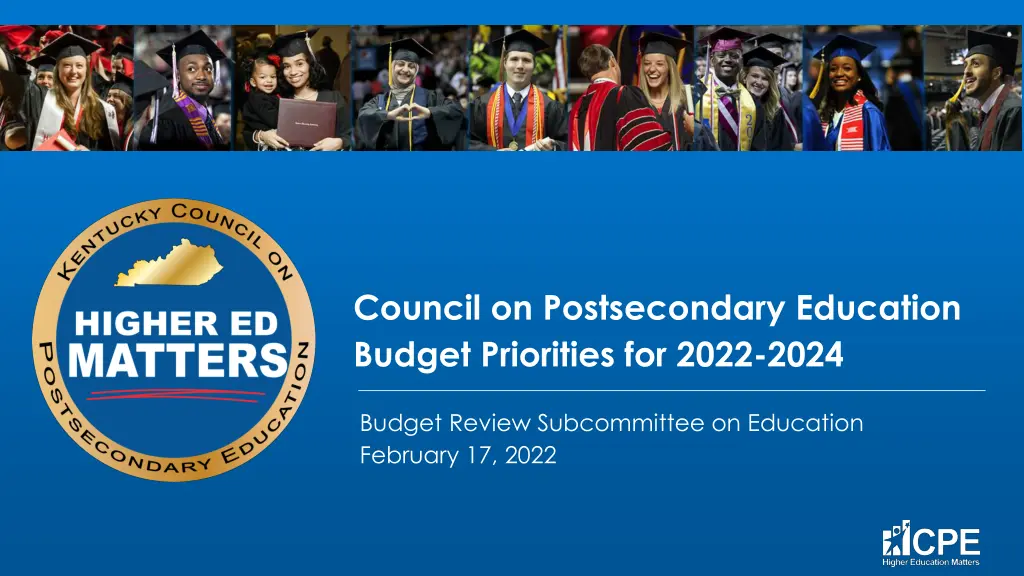 council on postsecondary education budget n.w