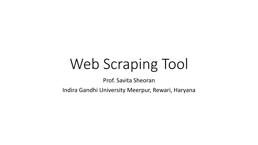 web scraping tool n.w