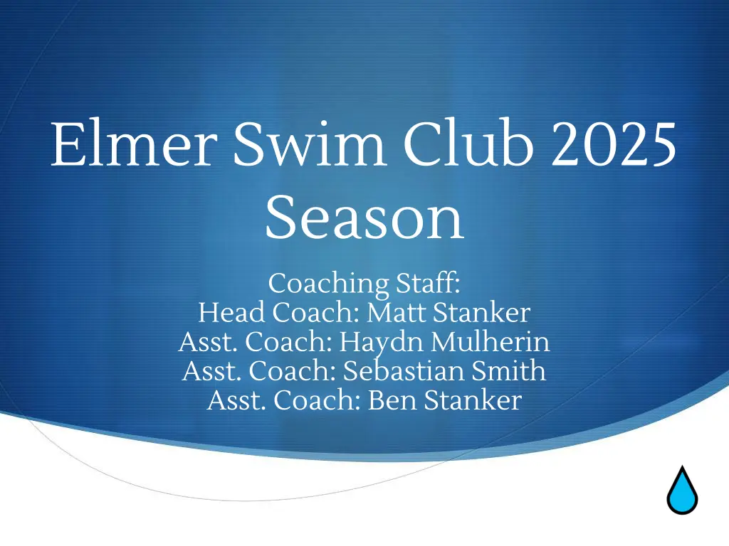 elmer swim club 2025 season coaching staff head n.w